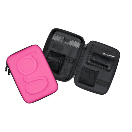 Glucology Pink Classic Care Bundle: Medical Case, Fast Acting Glucochews, Sharps Bin & Wipes