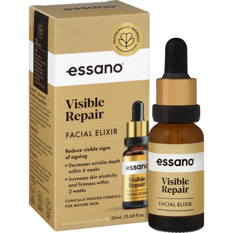 Essano Visible Repair Facial Elixir 20ml - Anti-Aging Powerhouse