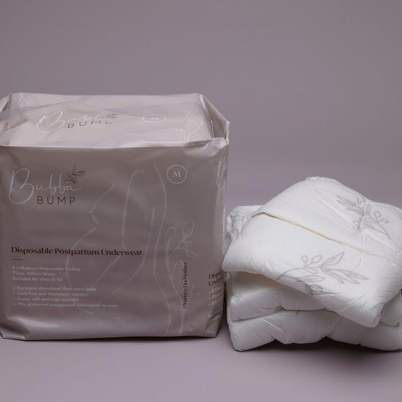 Bubba Bump Disposable Postpartum Underwear - Medium (8 Pairs)
