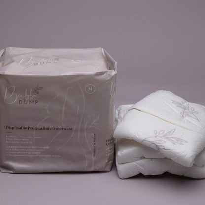 Bubba Bump Disposable Postpartum Underwear - Medium (8 Pairs)