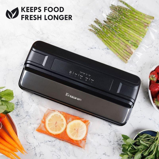 Kenmore Vacuum Sealer Machine - One-Touch Automatic Food Sealer - Stainless Steel-Auzzi Store