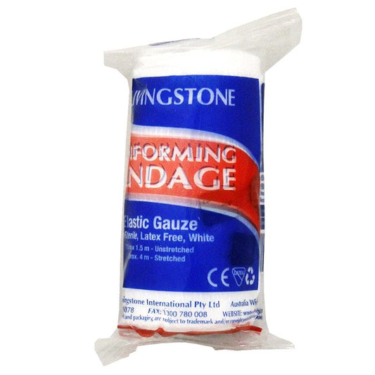 Livingstone Conforming Bandage with Clips - 75mm x 4m (12 Pieces/Pack)-Auzzi Store