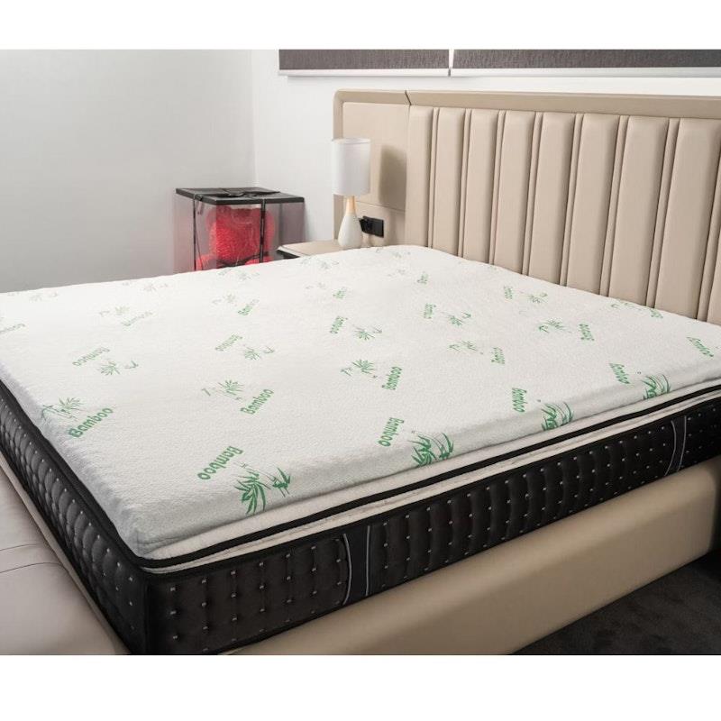 Clevinger 8cm Bamboo-Infused Memory Foam Mattress Topper - Double Size