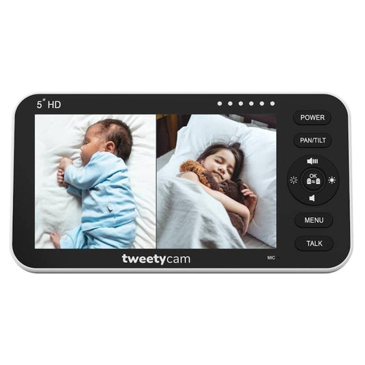 Tweetycam Baby Monitor Bundle with 2 Cameras - 5" HD LCD