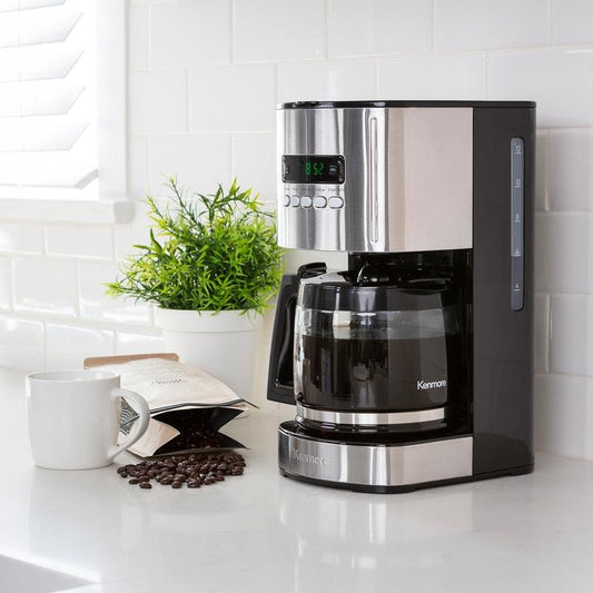 Kenmore 12-Cup Drip Coffee Machine - Black-Auzzi Store