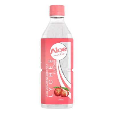 Aloe Mate Aloe Vera Drink - Lychee 500mL - 20 Pack