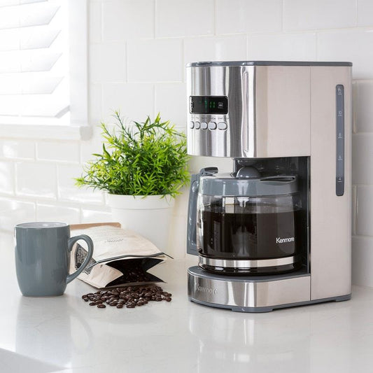 Kenmore 12-Cup Drip Coffee Machine - Stainless Steel-Auzzi Store