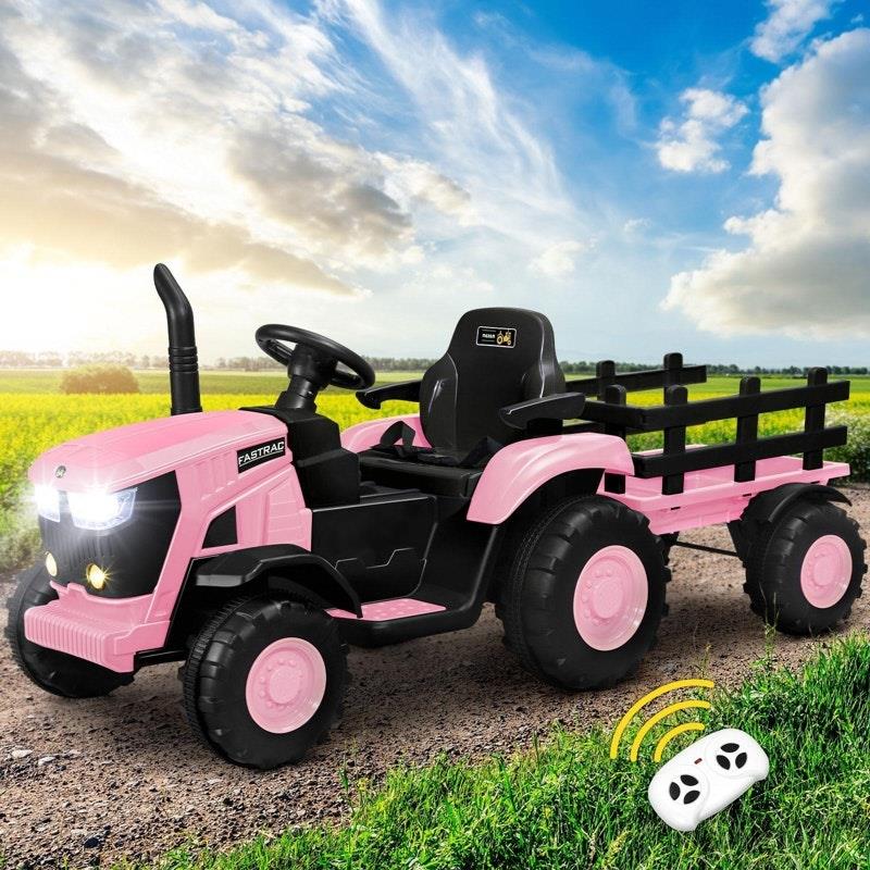 Mazam XL SIZE Kids Ride-On Car Tractor 12V Remote Control Electric Toy - Pink-Auzzi Store