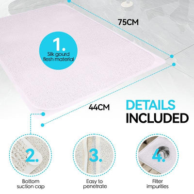 Living Today Non Slip Loofah Shower Mat 1pc - Safety in Your Shower