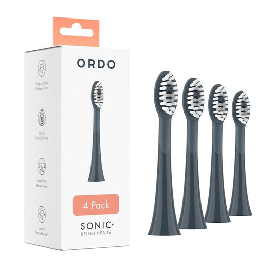 ORDO Sonic Brush Head Charcoal Grey | Stone - 8 Pack Bundle