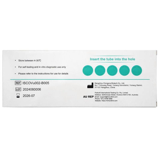 CLUNGENE COVID-19 Rapid Antigen Test - 5 Pack