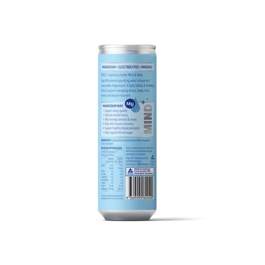 Heylo Magnesium Sparkling Water - Mind - Natural 24x300ml