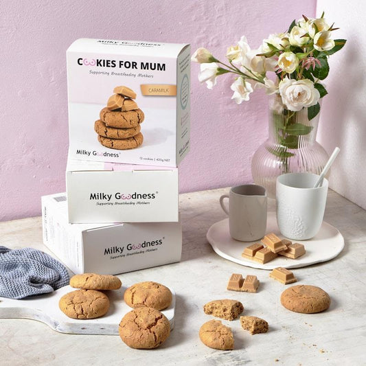 Milky Goodness Caramilk Lactation Cookies 12 Pack - Delicious Milk Boosting Treats - Auzzistore