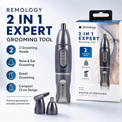 Remology Rechargeable Precision Nose and Ear Trimmer - 1 Unit