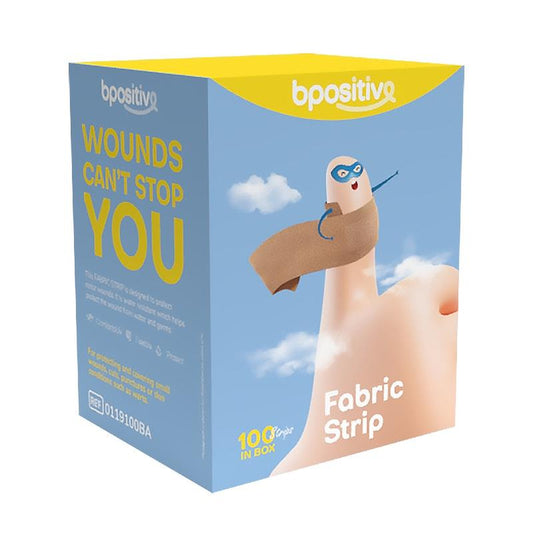 bpositive Fabric Strips (100 Count) - 2 Pack
