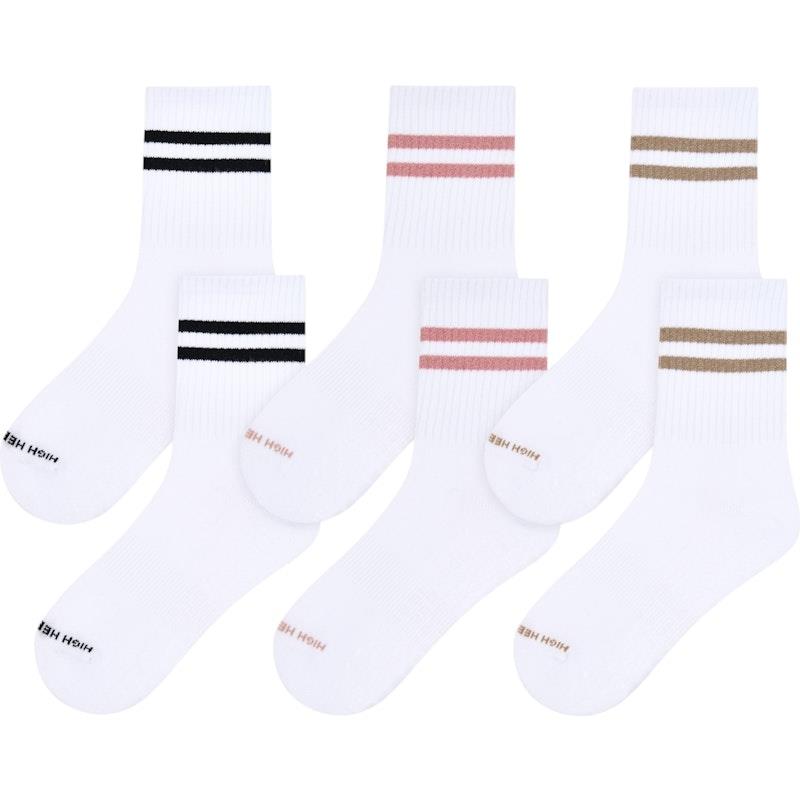 High Heel Jungle Varsity Premium Combed Cotton Full Grip Pilates/Yoga Socks - Multi-colour Bundle-Auzzi Store