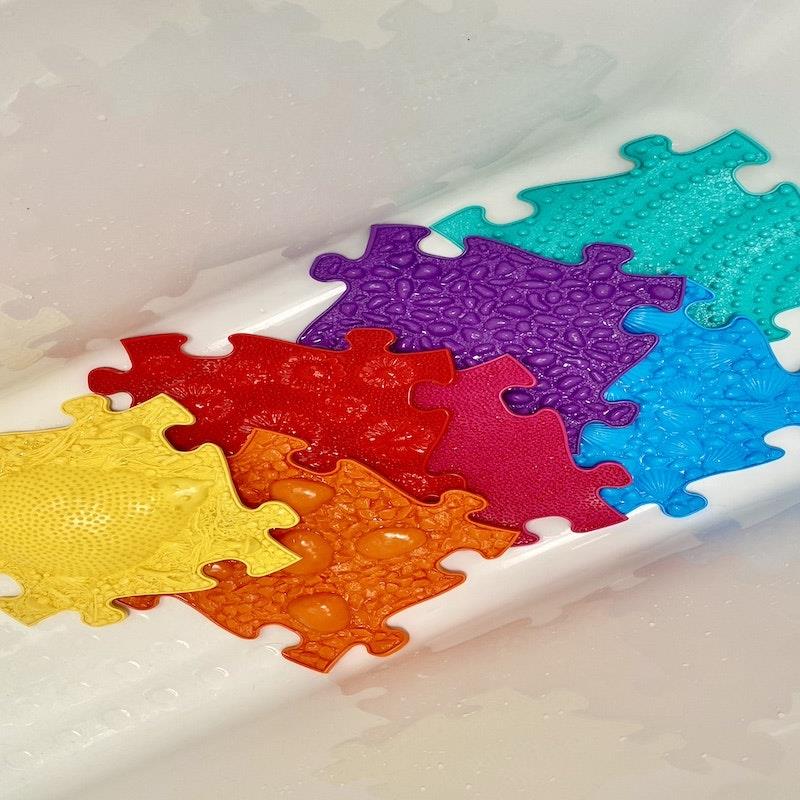 Muffik Rainbow Sensory Play Mat Set - 8 Piece