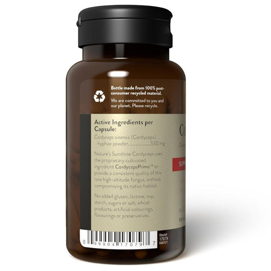 Nature's Sunshine Cordyceps 90 Capsules - Natural Testosterone Booster
