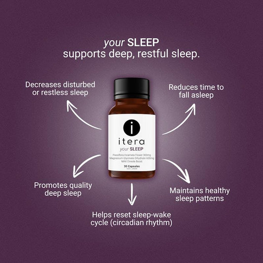 Itera Health Your SLEEP 30 Caps – Magnesium Glycinate & Terpene Support – view 2 - Auzzistore