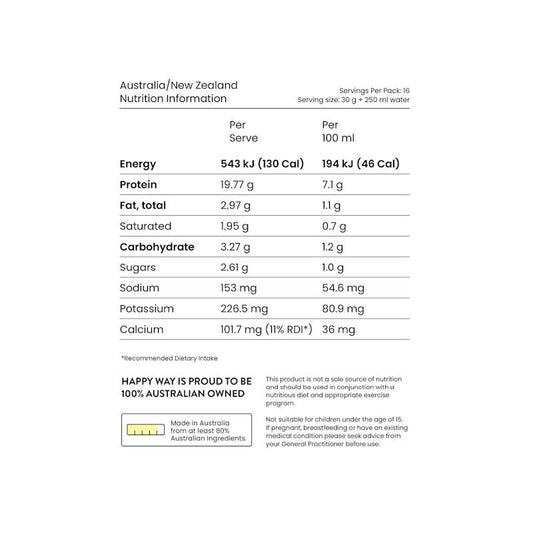 Happy Way Double Choc Chip Whey Protein Powder - 500g-Auzzi Store