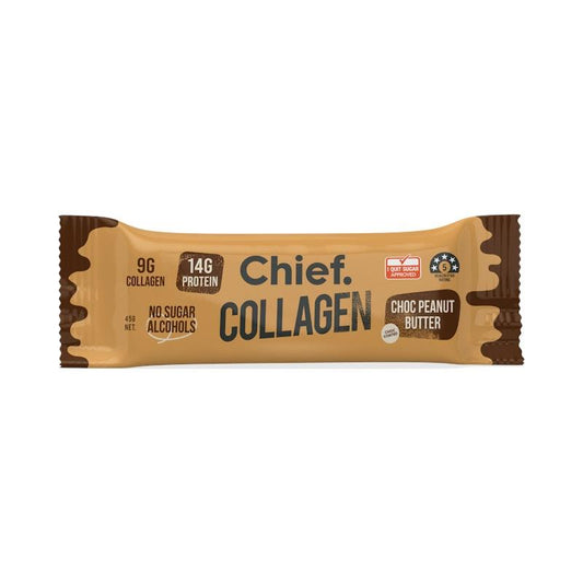 Chief Collagen Protein Bar - Choc Peanut Butter 12 Pack-Auzzi Store