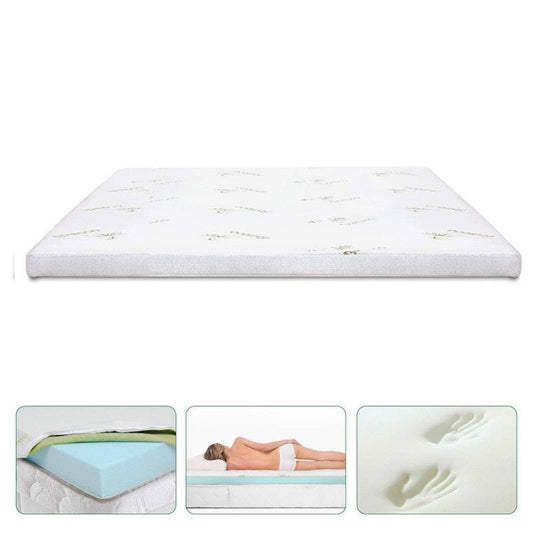 Clevinger 4cm Bamboo-Infused Memory Foam Mattress Topper - King Size
