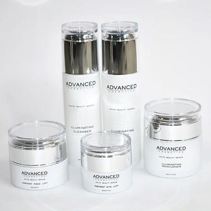 Advanced Cosmetica White Beauty Series Natural Illuminating & Anti-Aging 5 Product Gift Set