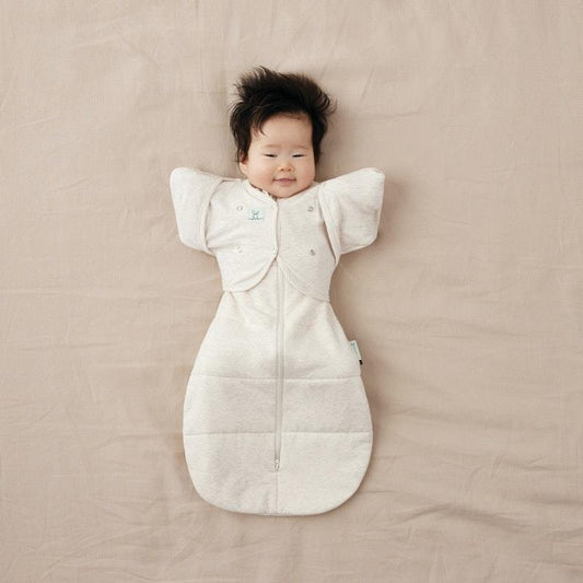 ergoPouch Butterfly Cardi in Oatmeal Marle for 0-3 Months-Auzzi Store