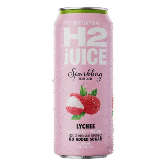 H2 Juice 500ml Sparkling Lychee - 12 Pack of Natural Refreshment - Auzzistore
