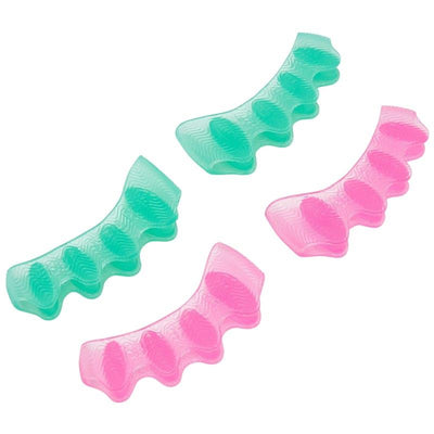 HIGH HEEL JUNGLE The After Party Premium Cotton Toe & Foot Alignment Socks + Silicon Gel Toe Spreader & Foot Alignment Separators Bundle