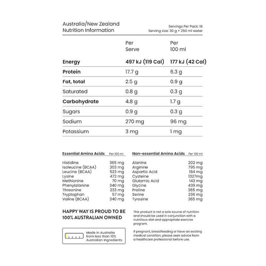 Happy Way Cookies & Cream Vegan Protein Powder 500g-Auzzi Store