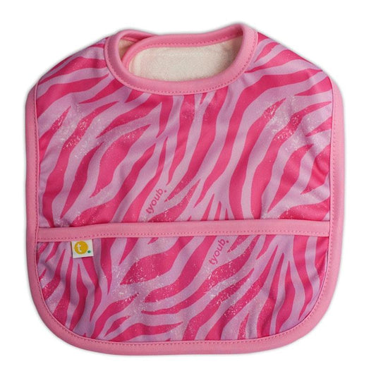 Tyoub Stay-Dry Baby Bib - Tiger Pink (One Size)-Auzzi Store