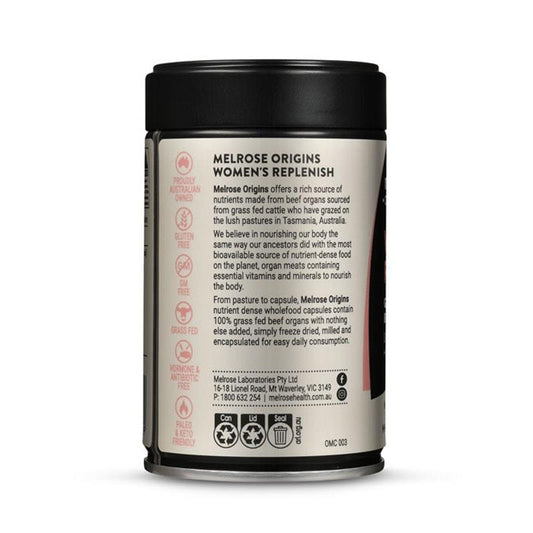 Melrose Origins Women's Replenish Grass Fed Beef Organs - 120 Capsules – view 2