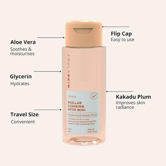 Frula 3 Phase Micellar Cleansing Water Mini 150ml - Refresh Your Skin