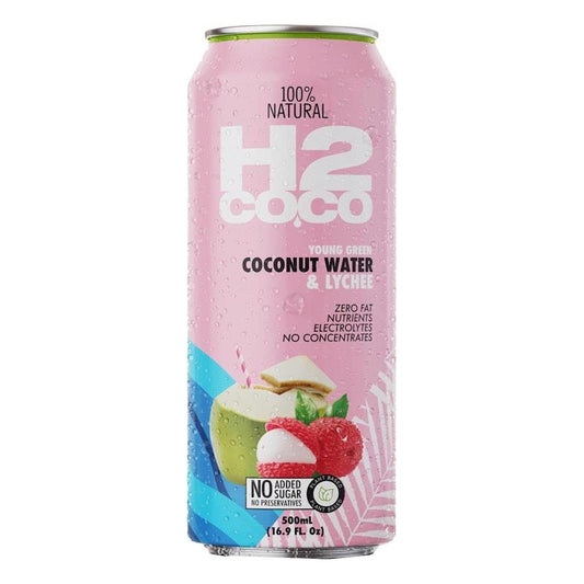 H2Coco 500mL Pure Coconut Water with Lychee - 12 Pack-Auzzi Store