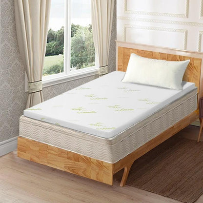 Clevinger 8cm Bamboo-Infused Memory Foam Mattress Topper - Single Size