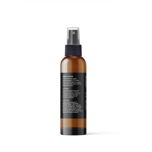 Essential Dog Citronella Guard Spray: Lemongrass, Cedarwood & Rose Geranium 125ml