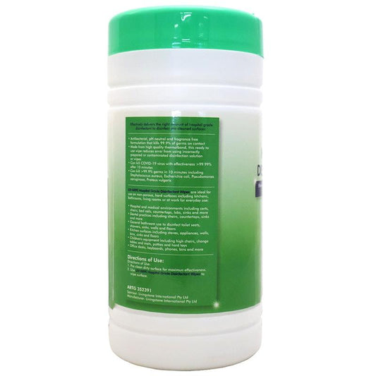 Liv-Wipe Hospital Grade Disinfectant Wipes - 100 Wipes per Tub