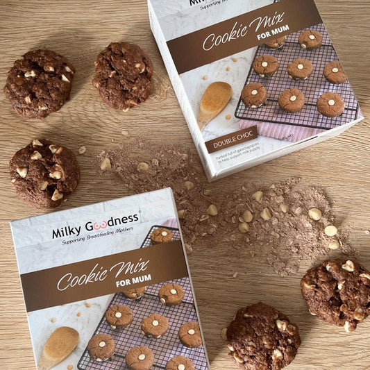 Milky Goodness Double Chocolate Lactation Cookies Packet Mix 500g - Boost Your Milk Supply