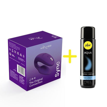 We Vibe Couples Value Bundle: Sync Vibrator & Premium Lubricant