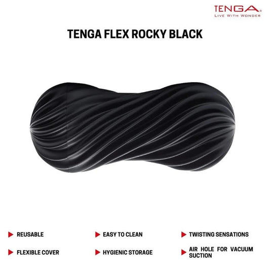 Tenga Flex Rocky - Spiraling Sensation Masturbator 1pc
