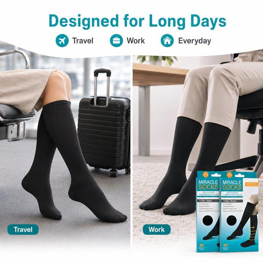 Living Today Miracle Compression Socks - Large/XL Bundle (2 Pairs) – view 2 - Auzzistore