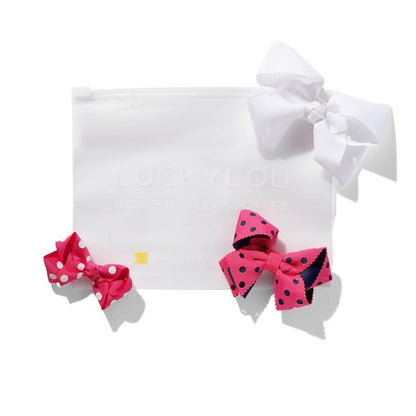Lucky Lou Pink & White Polka Set