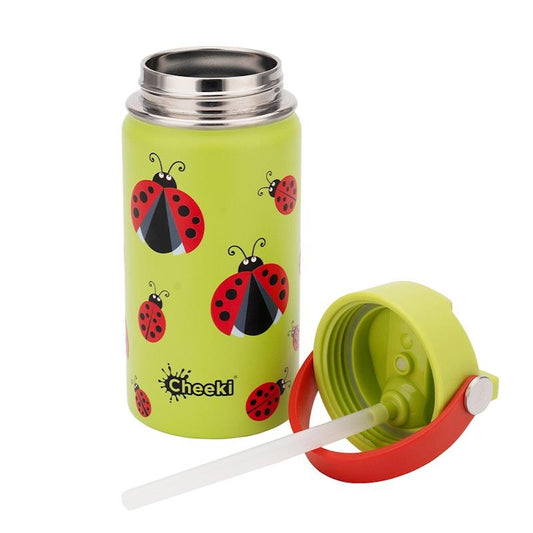Cheeki 400ml Insulated Little Adventurer Bottle - Ladybug Design-Auzzi Store