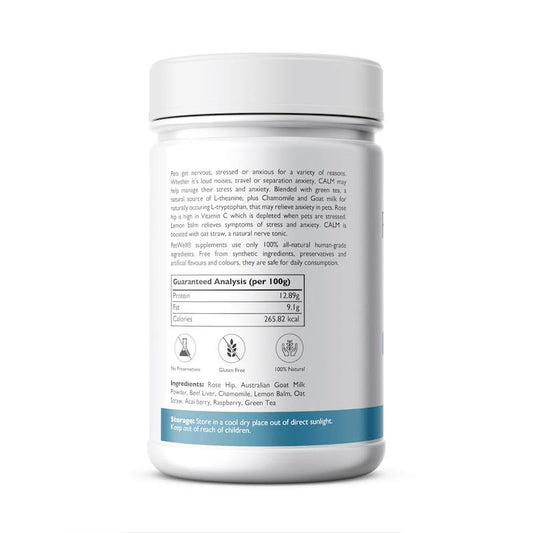 PetWell CALM – Natural Anxiety Aid for Dogs and Cats 125g
