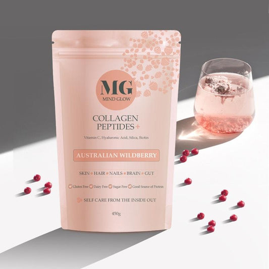 Mind Glow Australian Wildberry Collagen Peptides+ 450g Twin Pack-Auzzi Store