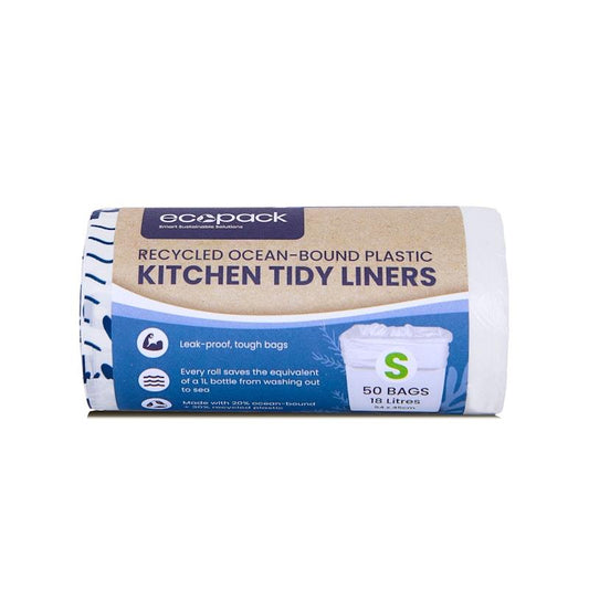 Ecopack 18L Recycled Plastic Bags - Eco-Friendly Small Bundle (4 Rolls/200 Bags)-Auzzi Store