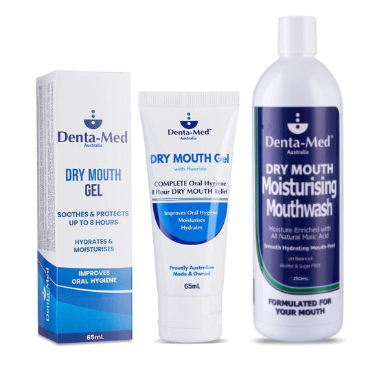 Denta-Med Dry Mouth Gel 65mL & Moisturising Mouthwash 250mL Travel Bundle – view 2