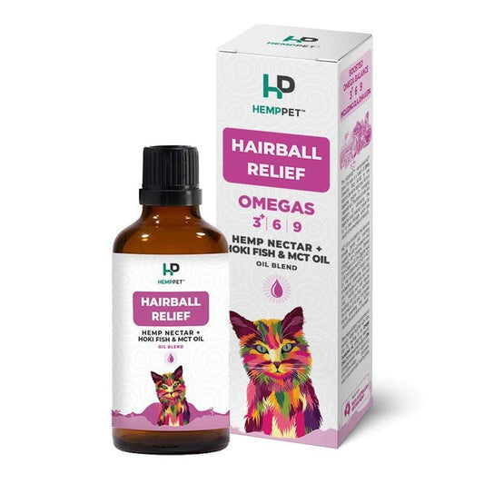 Hemp Pet Cat Health Bundle - Hairball Relief & Hoki Treats 100ml
