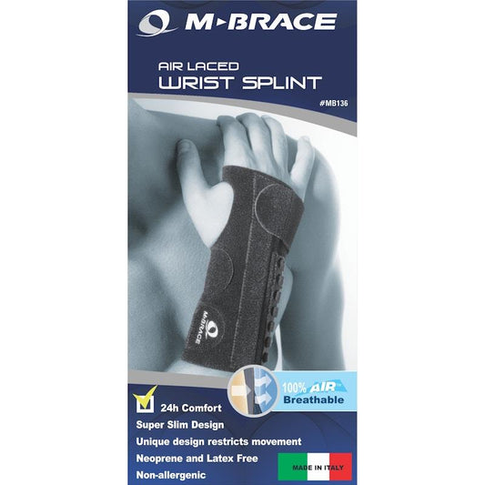 M-Brace AIR Laced Wrist Splint RIGHT/REG - Ultimate Support for Recovery